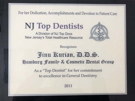 NJ top dentist 2011