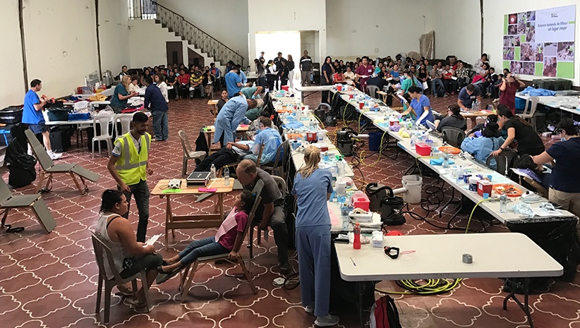 complete view of dental clinic setup